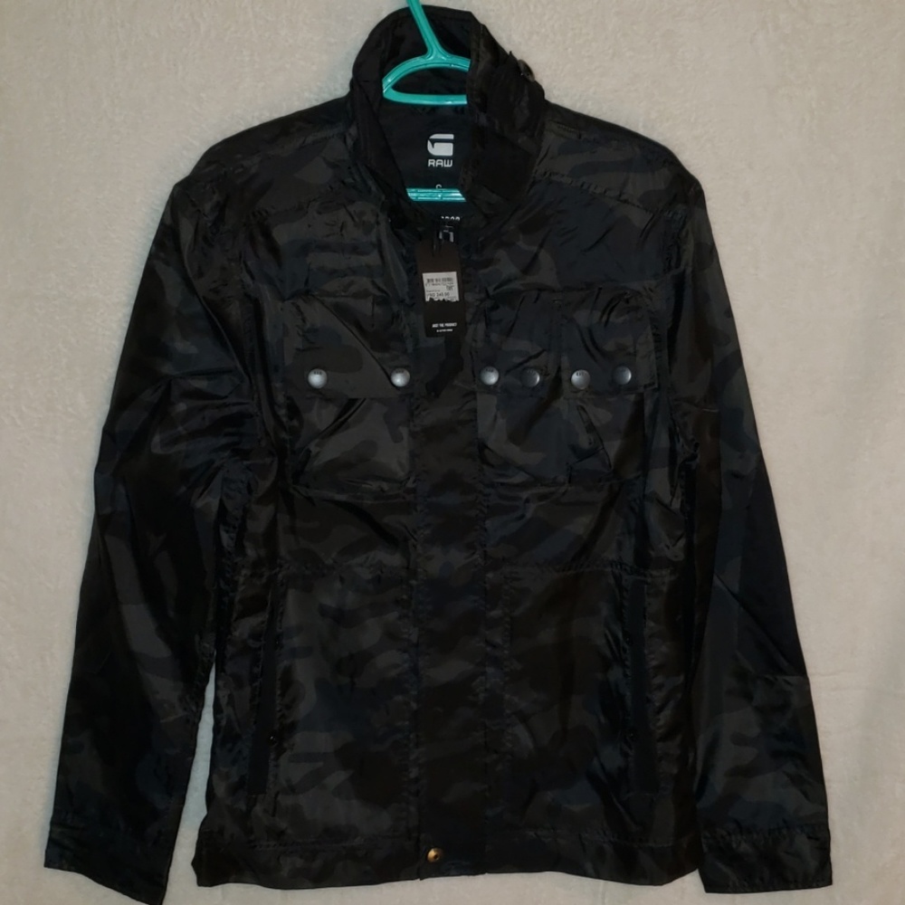 MEN'S G-STAR RAW LIGHT MILITARY CAMO JACKET SMALL
